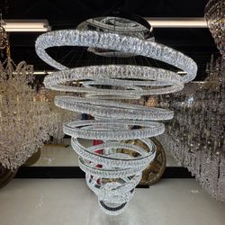 Pierre Lighting - Bespoke modern crystal chandelier by Pierre Kattan, exclusively at Pierre Lighting