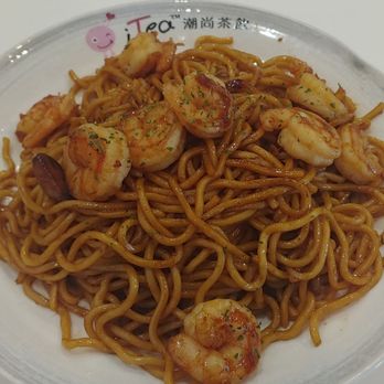 i-Tea - Shrimp garlic noodles - Bubble Tea Near Me - San Leandro, California i-Tea - Shrimp garlic noodles - Bubble Tea Near Me - San Leandro, California