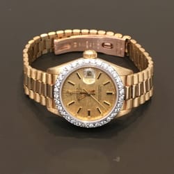 Beverly Hills Watch Service - Rolex ladies Presidential for a full service and polish.