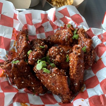 Chi-Kin - Gochujang Wings closeup - Korean Near Me - Orlando, Florida