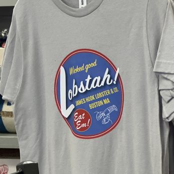 James Hook & Co - Cute logo tee - Seafood Near Me - Boston, Massachusetts