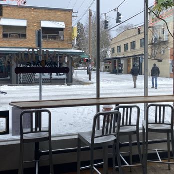 Stumptown Coffee Roasters - Snow outside! - Coffee & Tea Near Me - Portland, Oregon