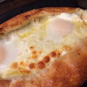 Pizza Boy - Ajarski- Ajarakan Khachapouri (Ajarian Khachapouri) - Pizza Near Me - Glendale, California Pizza Boy - Ajarski- Ajarakan Khachapouri (Ajarian Khachapouri) - Pizza Near Me - Glendale, California