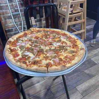 Italianos NY Pizza - 22 Inch Meat Lover Pizza - Pizza Near Me - Deltona, Florida Italianos NY Pizza - 22 Inch Meat Lover Pizza - Pizza Near Me - Deltona, Florida