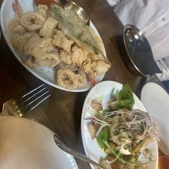Alice Restaurant - Burrata and Fritto Di Calamari + Gamberi - Italian Near Me - New York, New York