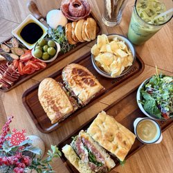 Wildflour - Basic board, chipped Italian, and prosciutto sandwich