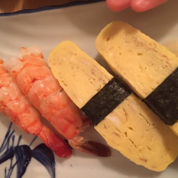 Sushi Kappo Toraya - Ebi and tamago sushi - the tamago are huge! - Sushi Bars Near Me - Arlington, Massachusetts Sushi Kappo Toraya - Ebi and tamago sushi - the tamago are huge! - Sushi Bars Near Me - Arlington, Massachusetts