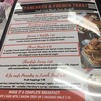 Sweet Desert Cafe - Just 1 page of the menu. And they have lunch too - Cafes Near Me - Tempe, Arizona