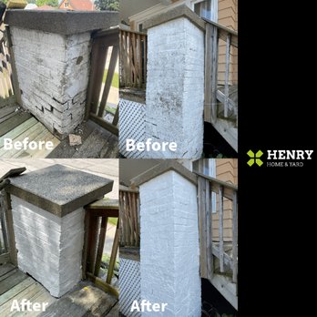 Henry Home and Yard - Masonry repair and masonry painting before and after. - Lawn Services Near Me - Colgate, Wisconsin Henry Home and Yard - Masonry repair and masonry painting before and after. - Lawn Services Near Me - Colgate, Wisconsin