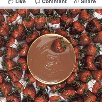 Rocky Mountain Chocolate Factory - a plate of chocolate covered strawberries - Chocolatiers & Shops Near Me - Rockwall, Texas