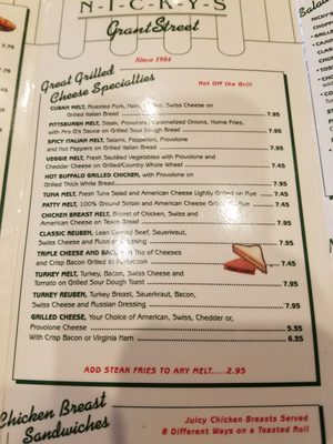 Menu photo 6 Nicky's Grant Street Pittsburgh, PA Menu photo 6 Nicky's Grant Street Pittsburgh, PA