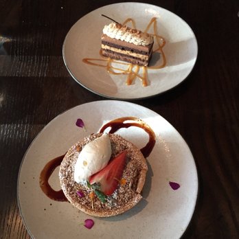 Goldfinch Tavern - Desserts were fine. Appreciated the actual rhubarb in the tart though - Seafood Near Me - Seattle, Washington