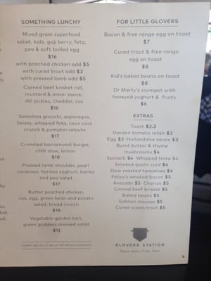 Menu photo 3 Glovers Station Melbourne, VIC