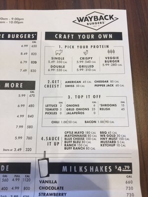 Menu photo 3 Wayback Burgers Daytona Beach, FL Menu photo 3 Wayback Burgers Daytona Beach, FL