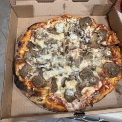 Fired Up Coal Oven Pizzeria - Don't order mushrooms They are canned/jarred