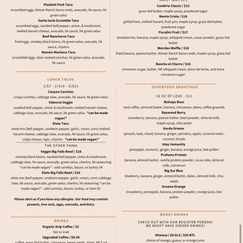 The Hidden Kitchen - Menu - Juice Bars & Smoothies Near Me - Cayucos, California The Hidden Kitchen - Menu - Juice Bars & Smoothies Near Me - Cayucos, California
