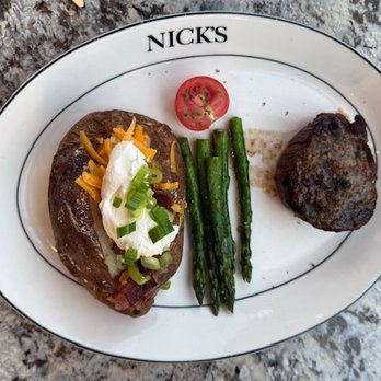 Nick's On 2nd - Center cut, cooked to a perfect medium rare as requested. - New American Near Me - Long Beach, California