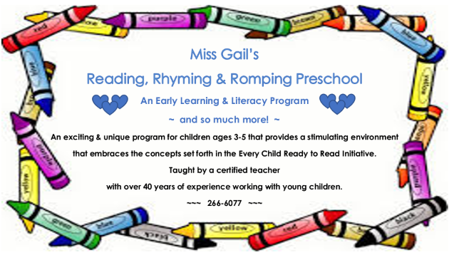 Reading, Rhyming & Romping Preschool - childcare center in Morton, IL