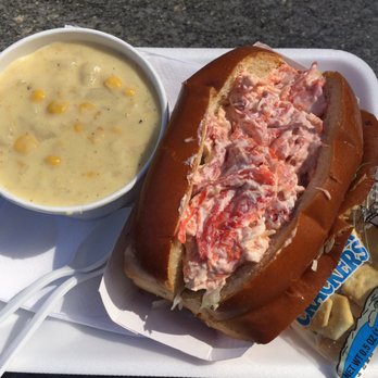 Boston Chowda - Cold lobster salad roll with corn chowder. - Seafood Near Me - Boston, Massachusetts