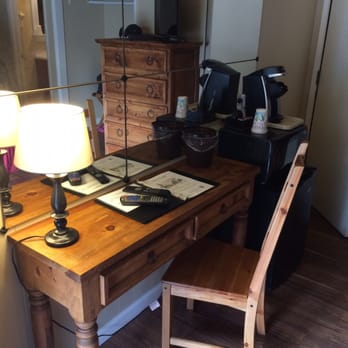 Meadowmont Lodge - Arnold - 2/26/16 -Desk inside, next to the Keurig, microwave and fridge. - Hotels Near Me - Arnold, California Meadowmont Lodge - Arnold - 2/26/16 -Desk inside, next to the Keurig, microwave and fridge. - Hotels Near Me - Arnold, California