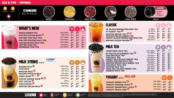 Menu photo 4 Kung Fu Tea Havelock, NC