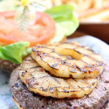 Kua 'Aina - Chargrilled Pineapple Burger - well, we did originate in Hawaii - Hawaiian Near Me - London, XGL Kua 'Aina - Chargrilled Pineapple Burger - well, we did originate in Hawaii - Hawaiian Near Me - London, XGL