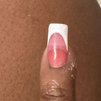 Berries Nails & Lashes - Once again left over product - looks like I need a refill already after an hour- once again crooked nail - Nail Salons Near Me - Cypress, Texas
