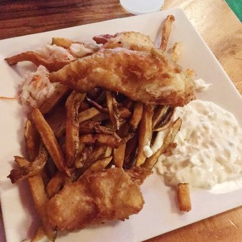 Hilltown Tavern - Fish and chips, minus one piece of fish I ate before taking a pic. - Sports Bars Near Me - Philadelphia, Pennsylvania Hilltown Tavern - Fish and chips, minus one piece of fish I ate before taking a pic. - Sports Bars Near Me - Philadelphia, Pennsylvania