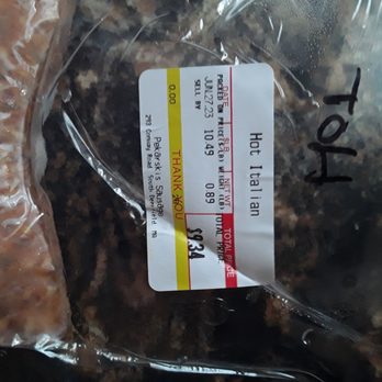 Pekarski's Sausage - the price tag of the sausage - Meat Shops Near Me - South Deerfield, Massachusetts