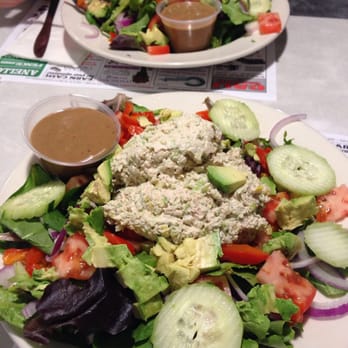 Colonial Diner - Double California salads...one with tuna! - Diners Near Me - Lyndhurst, New Jersey Colonial Diner - Double California salads...one with tuna! - Diners Near Me - Lyndhurst, New Jersey