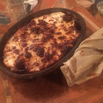La Santisima - Queso Fundido with chorizo - Mexican Near Me - Phoenix, Arizona La Santisima - Queso Fundido with chorizo - Mexican Near Me - Phoenix, Arizona