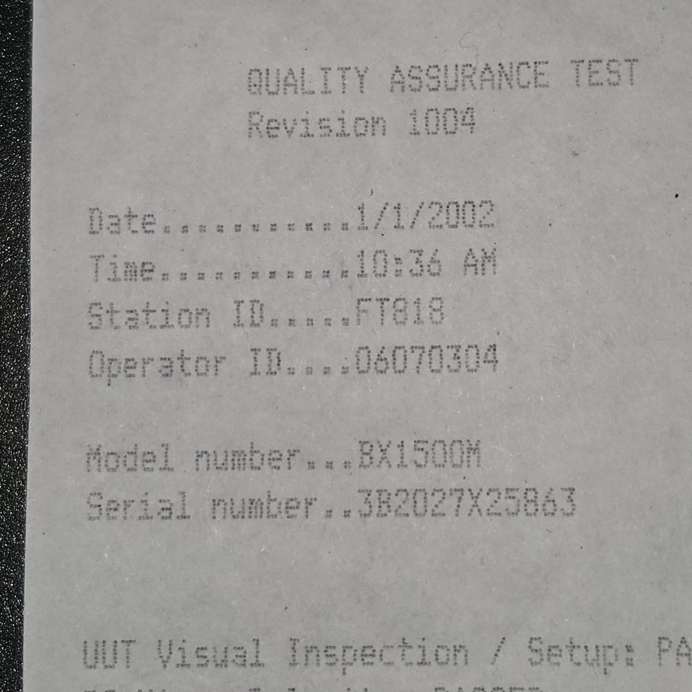 Bench Test from factory Bench Test from factory