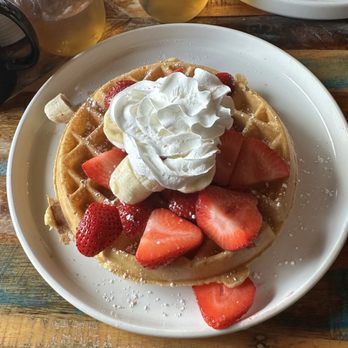 Barn 34 - Waffles with strawberries and bananas - Bars Near Me - Ocean City, Maryland