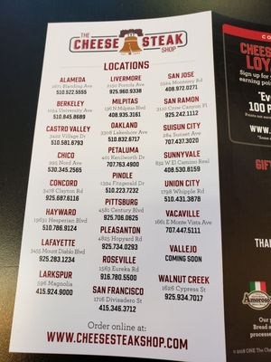 Menu photo 4 Cheese Steak Shop Sunnyvale, CA Menu photo 4 Cheese Steak Shop Sunnyvale, CA