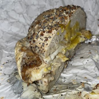 BagelBros&Co - Double egg, Double cheese on an everything bagel - Bagels Near Me - Shelton, Connecticut BagelBros&Co - Double egg, Double cheese on an everything bagel - Bagels Near Me - Shelton, Connecticut