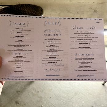Shaya - Menu - Middle Eastern Near Me - New Orleans, Louisiana Shaya - Menu - Middle Eastern Near Me - New Orleans, Louisiana