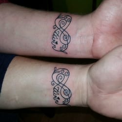 Ink UTopia Tattoos - Sisterhood. What better way to clebrate being twins!