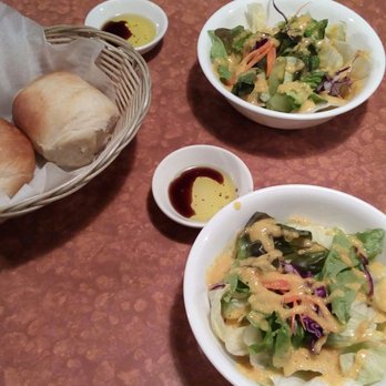 Akane Chaya - fresh salad and warm bread - Japanese Near Me - Gardena, California