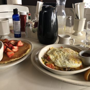 T.C. Eggington's - Strawberry pancake and veggie skillet - Breakfast & Brunch Near Me - Mesa, Arizona