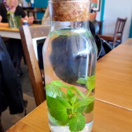 Mint infused water