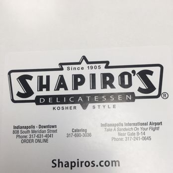Shapiro's Delicatessen - Locations - Delis Near Me - Indianapolis, Indiana Shapiro's Delicatessen - Locations - Delis Near Me - Indianapolis, Indiana