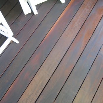 Bright Services - Beautiful stained tigerwood deck. - Decks & Railing Near Me - Colmar, Pennsylvania