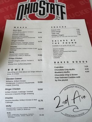 Menu photo 2 2nd Ave Sandwich Shop Lavallette, NJ