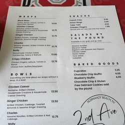 2nd Ave Sandwich Shop - Menu