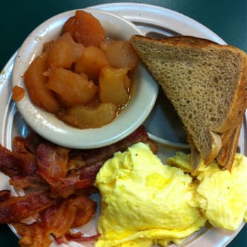 Tudor's Biscuit World - Scrambled eggs, fried apples, bacon and toast - Breakfast & Brunch Near Me - Saint Albans, West Virginia Tudor's Biscuit World - Scrambled eggs, fried apples, bacon and toast - Breakfast & Brunch Near Me - Saint Albans, West Virginia