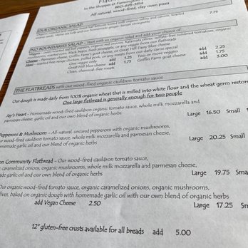 American Flatbread - Menu - Pizza Near Me - Canton, Connecticut