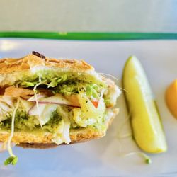 Erik's DeliCafe of Milpitas - Delicious half sandwich combo