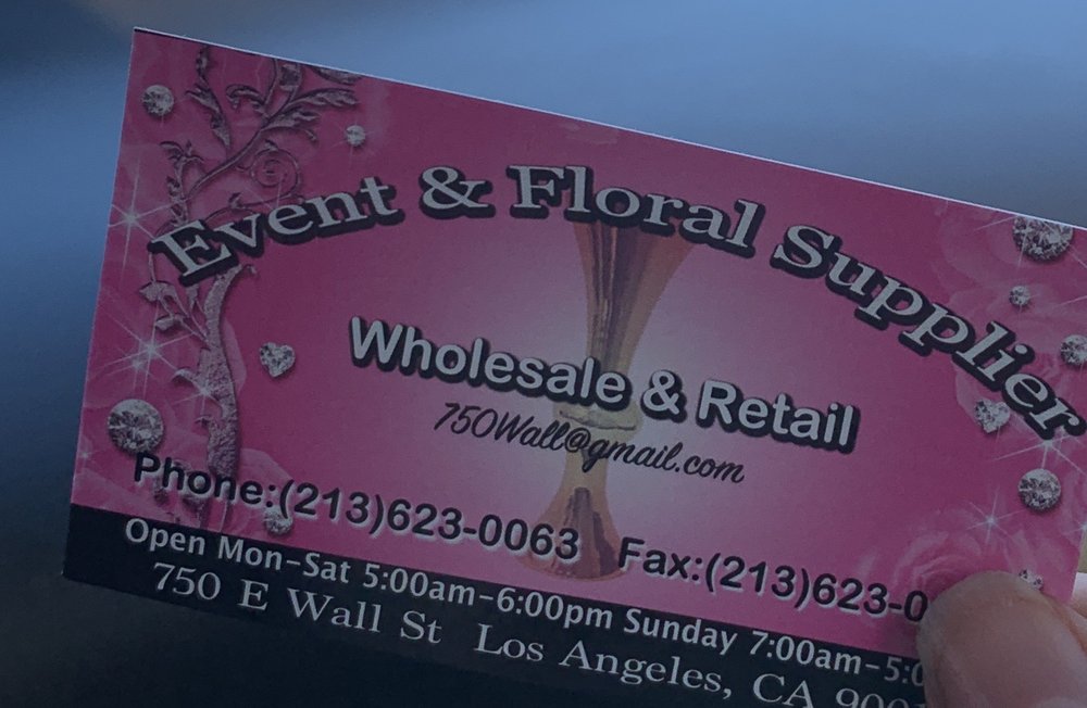EVENT & FLORAL SUPPLIES 13 Photos 722724 S San Pedro St, Los