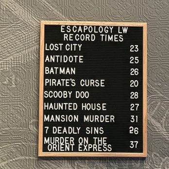 Escapology - Record times - Escape Games Near Me - Lynnwood, Washington Escapology - Record times - Escape Games Near Me - Lynnwood, Washington