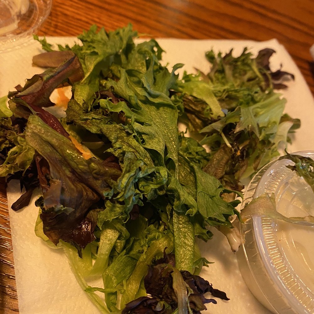 Only some of the salad mix inedible at this location. Only some of the salad mix inedible at this location.